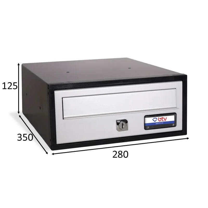 BUZÓN DANUBIO 280X350 GRIS