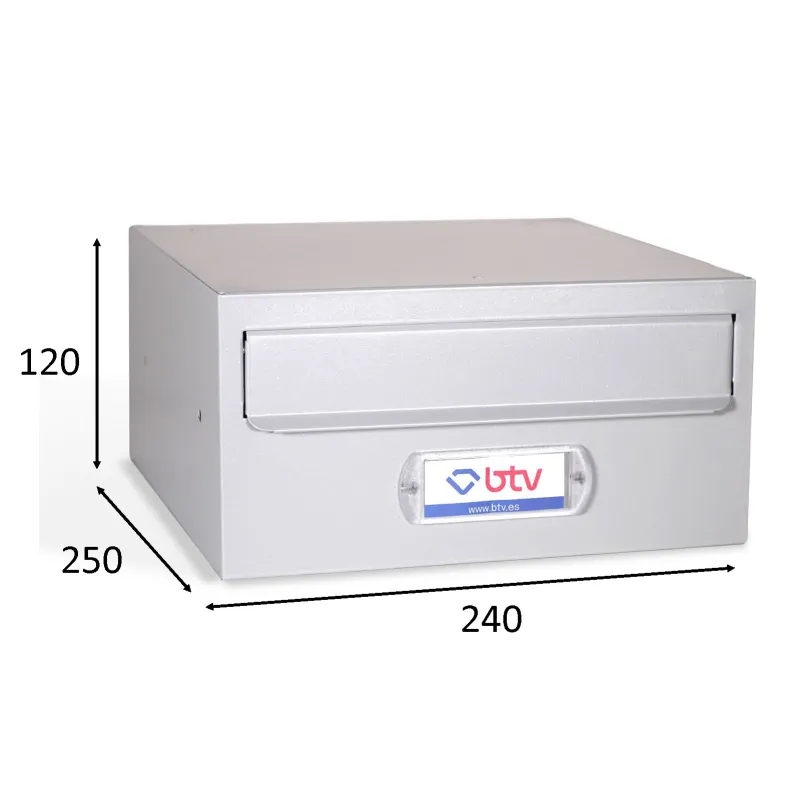 BUZON MONCAYO CON DOBLE ACCESO FONDO 250 GRIS