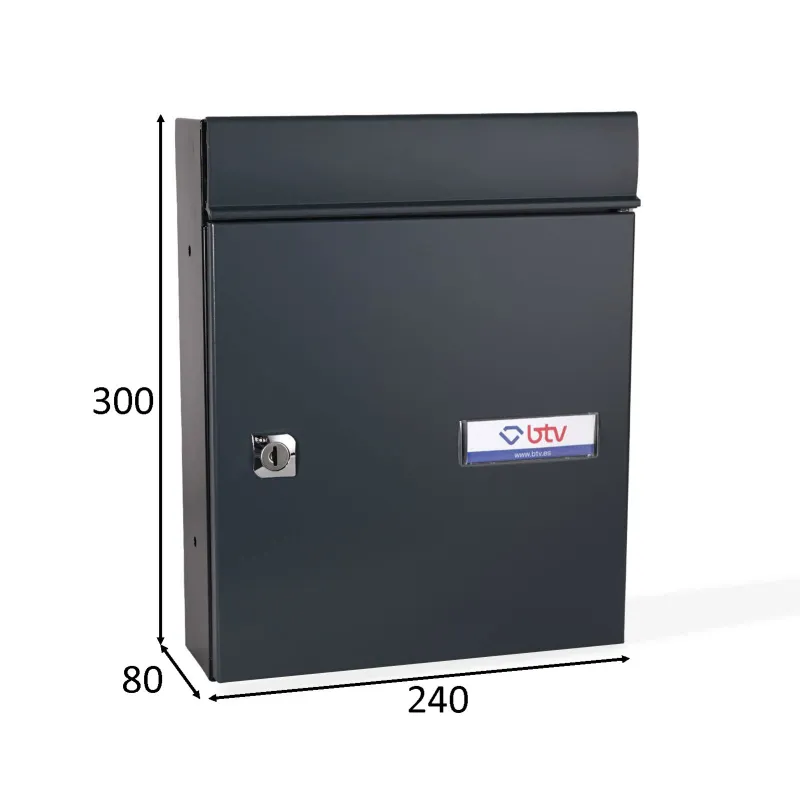 BUZON EXPO VERTICAL GRIS