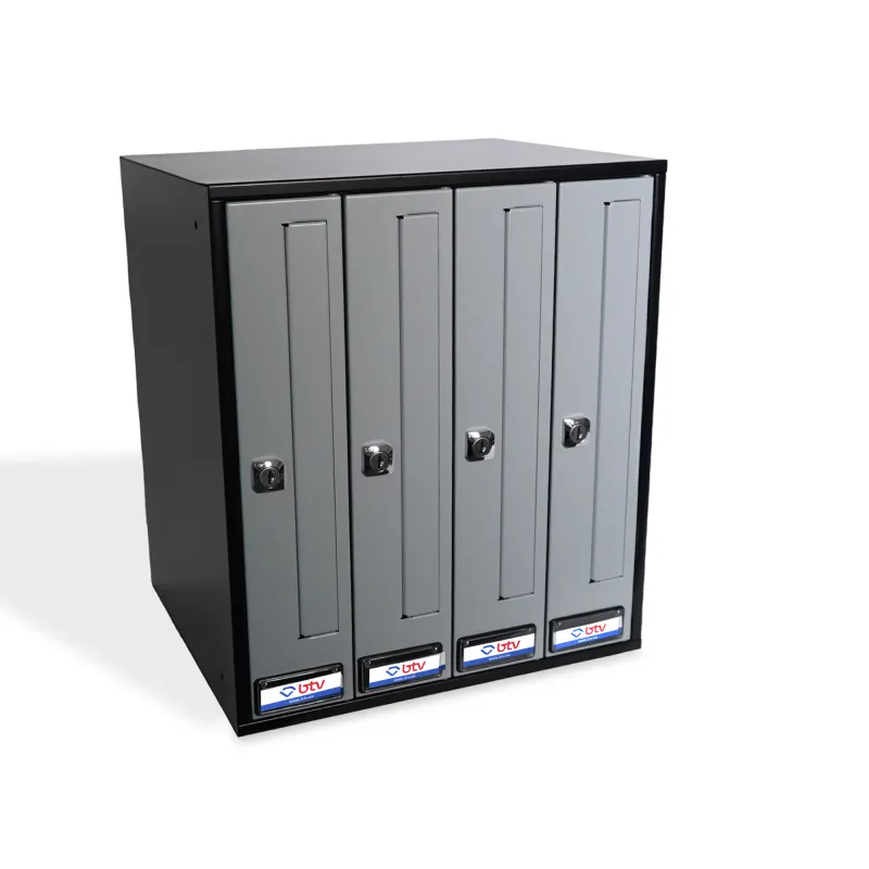 BUZON PRISMA FRONTAL G4 CUERPO NEGRO PUERTA PLATA