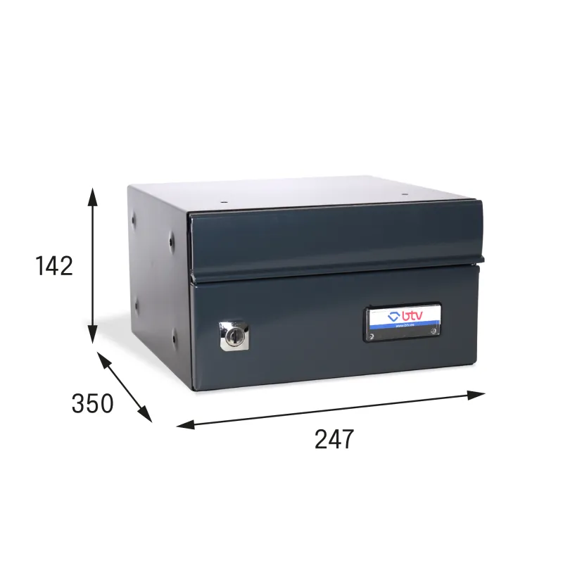 BUZON EXPO HORIZONTAL 247x350 ANTRACITA