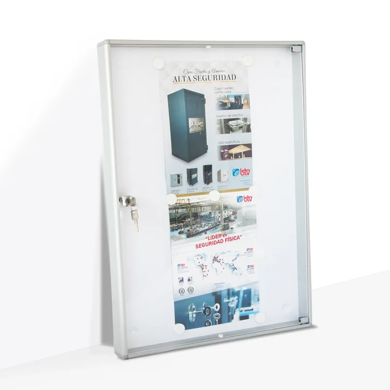 TABLÓN DE ANUNCIOS VERTICAL GRANDE GRIS