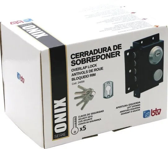 CERROJO ONIX DERECHA BOX NEGRO