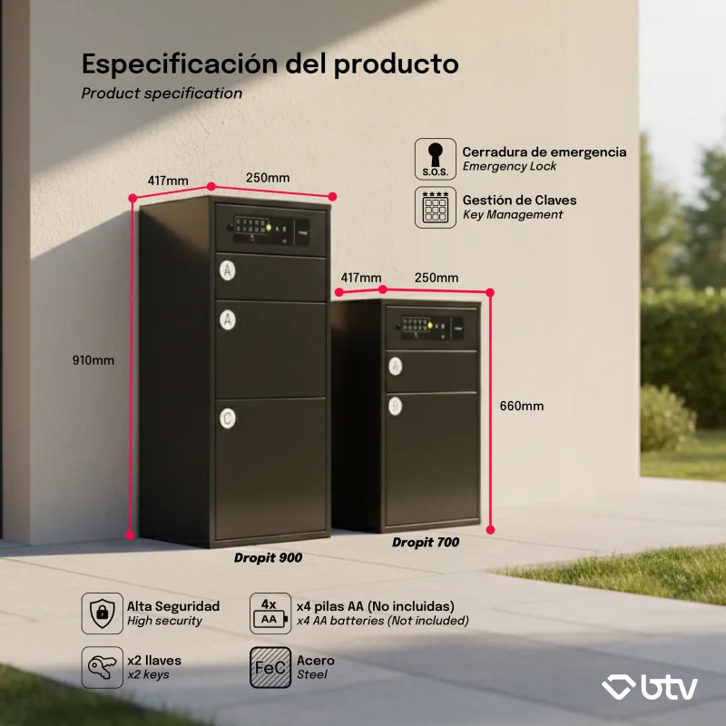 DROPIT HOME 700 BUZÓN DE PAQUETERÍA