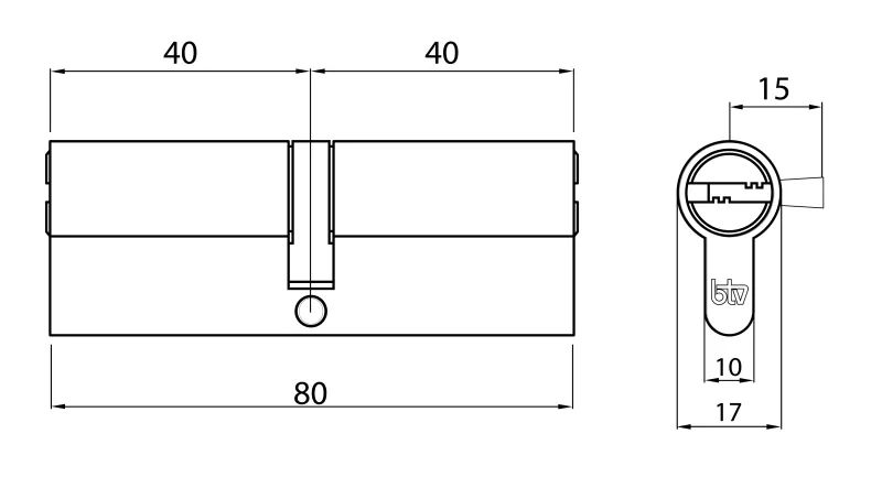 CILINDRO PANTHER 40/40 LT BOX