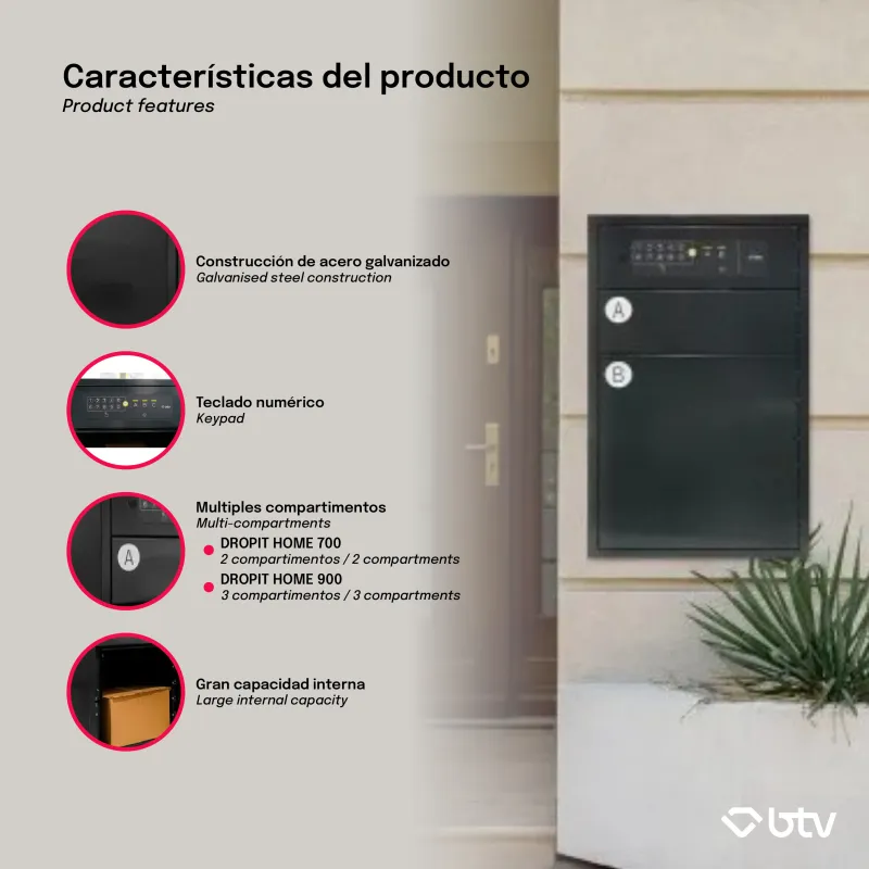 DROPIT HOME 700 BUZÓN DE PAQUETERÍA