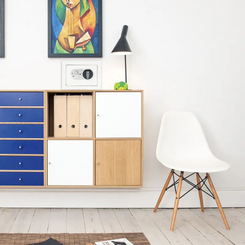 CAJA FUERTE MINIBANK BLANCA