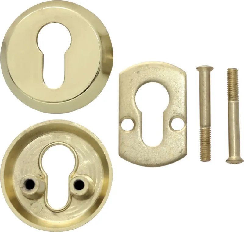 ESCUDO CIRCULAR ZAMAK DORADO