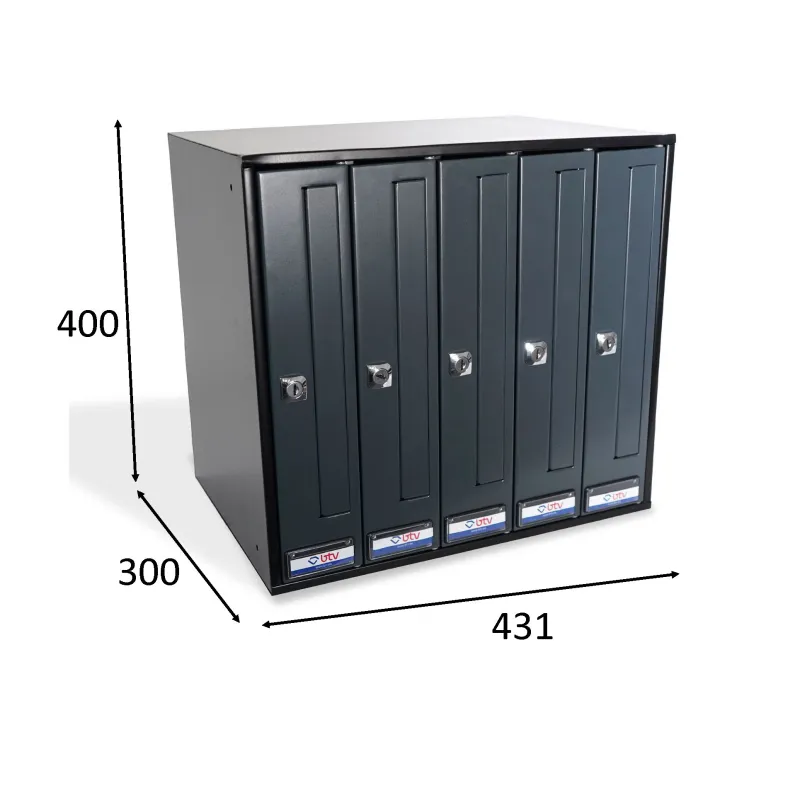 BUZON PRISMA FRONTAL ANTRACITA G5 C/SOLAP