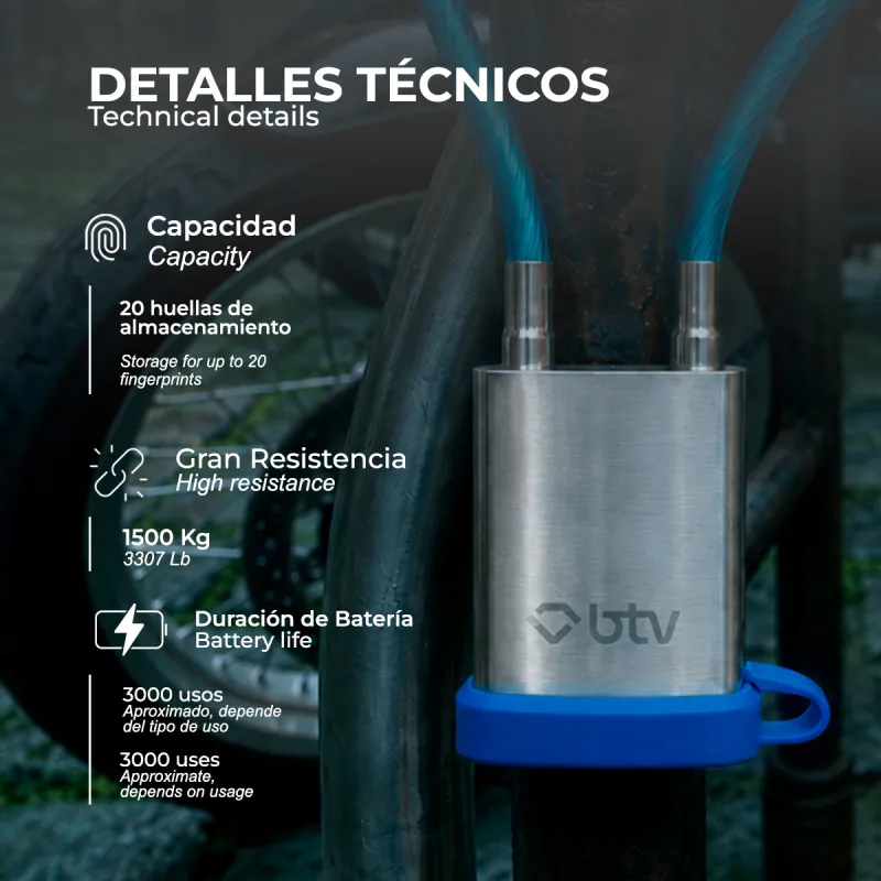 CANDADO THOR 50 CON SIRGA ACERO