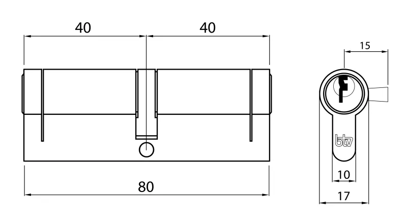 CILINDRO PUMA  40/40 NK