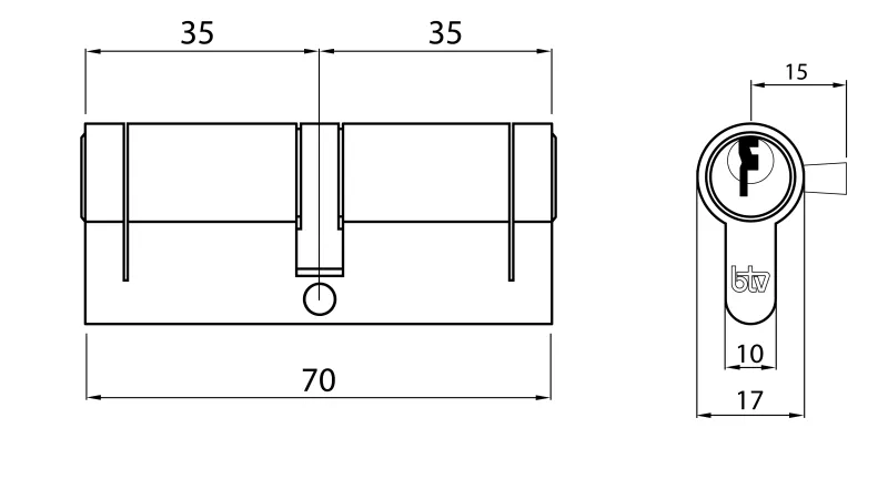 CILINDRO PUMA  35/35 NK BOX
