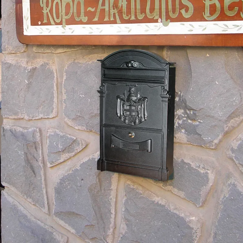 BUZÓN IMPERIAL NEGRO PUERTA CIEGA