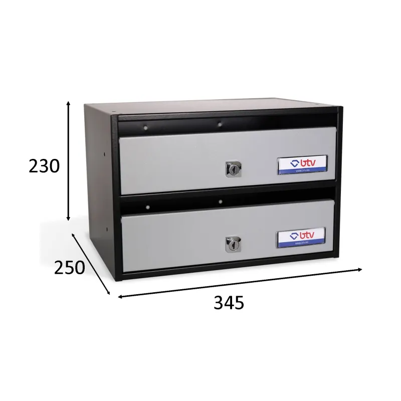 BUZÓN ANETO DOBLE (2 BUZONES) GRIS