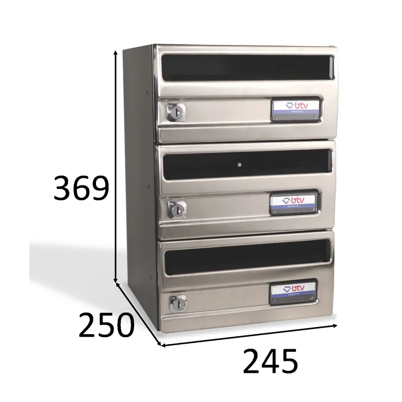 BUZON SILVER INOX SATINADO 245x250 G3