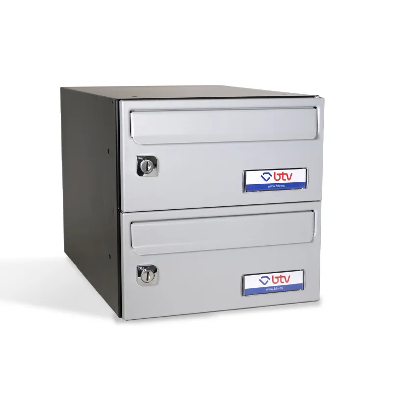 BUZON BARAJAS DOBLE (2 BUZONES) 245x370 PLATEADO