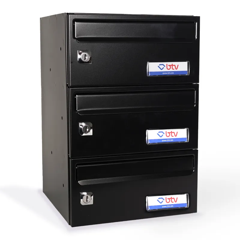 BUZON BARAJAS TRIPLE (3 BUZONES) 245x250 NEGRO