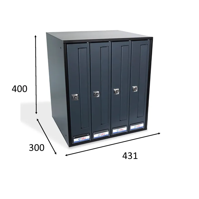 BUZON PRISMA FRONTAL ANTRACITA G4 C/SOLAP