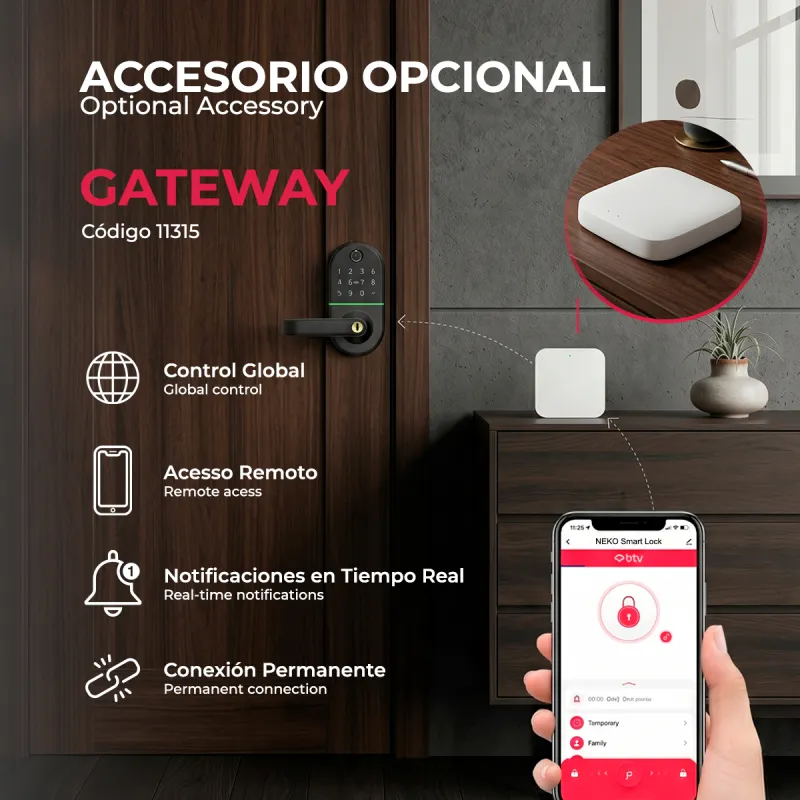 CERRADURA INTELIGENTE NEKO BLANCO