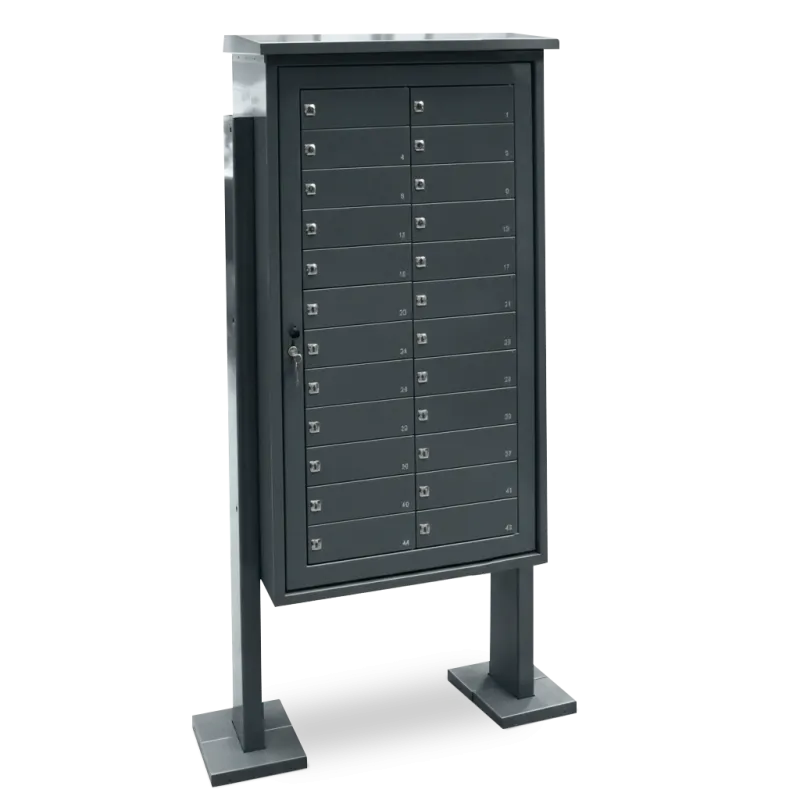 BUZON COMUNITARIO 24 CASILLEROS PUERTAS CIEGAS ANTRACITA
