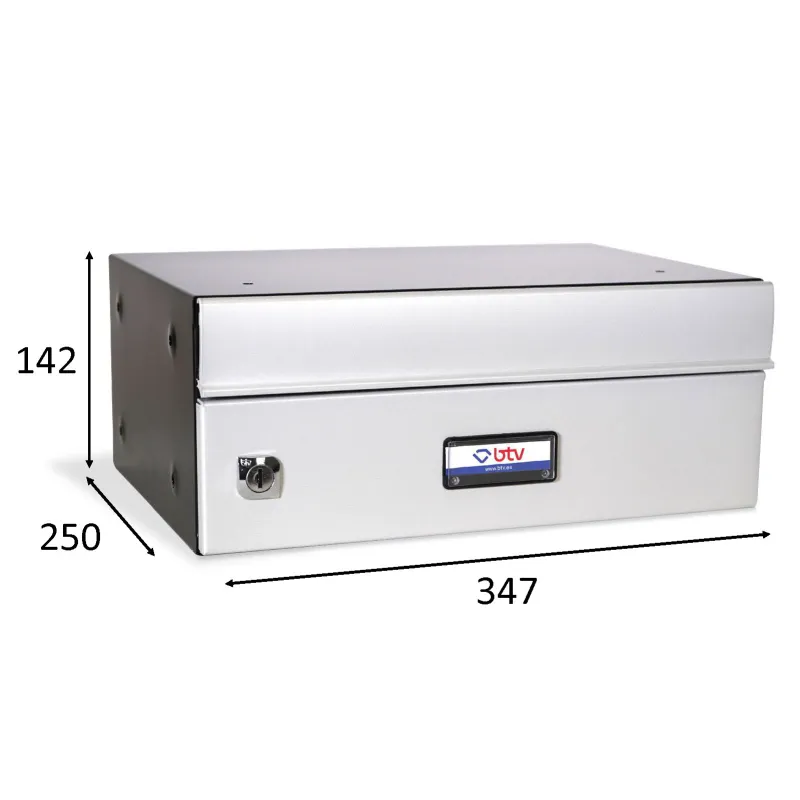 BUZON EXPO HORIZONTAL 347x250 GRIS