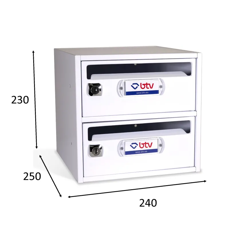BUZÓN MONCAYO DOBLE (2 BUZONES)BLANCO