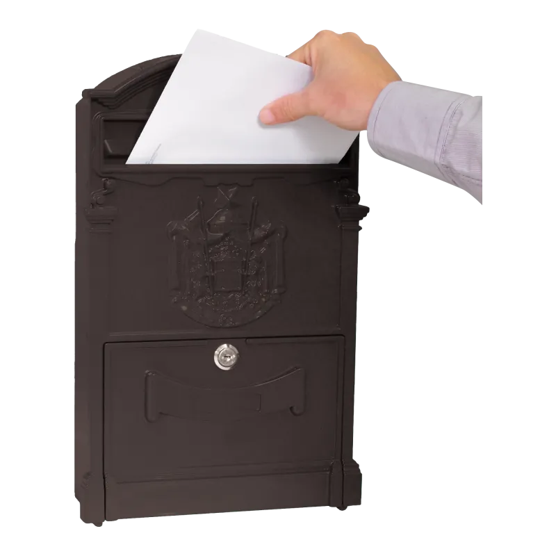 BUZÓN IMPERIAL NEGRO PUERTA CIEGA