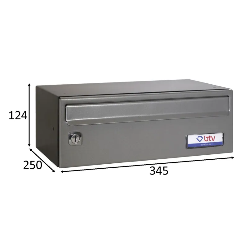 BUZON BARAJAS INDIVIDUAL (1 BUZÓN) 345x250 GRIS