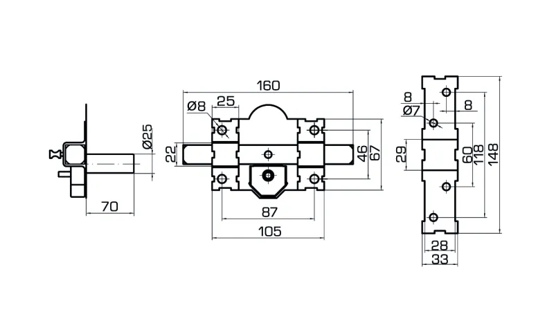 CERROJO CLASSIC 70 CR
