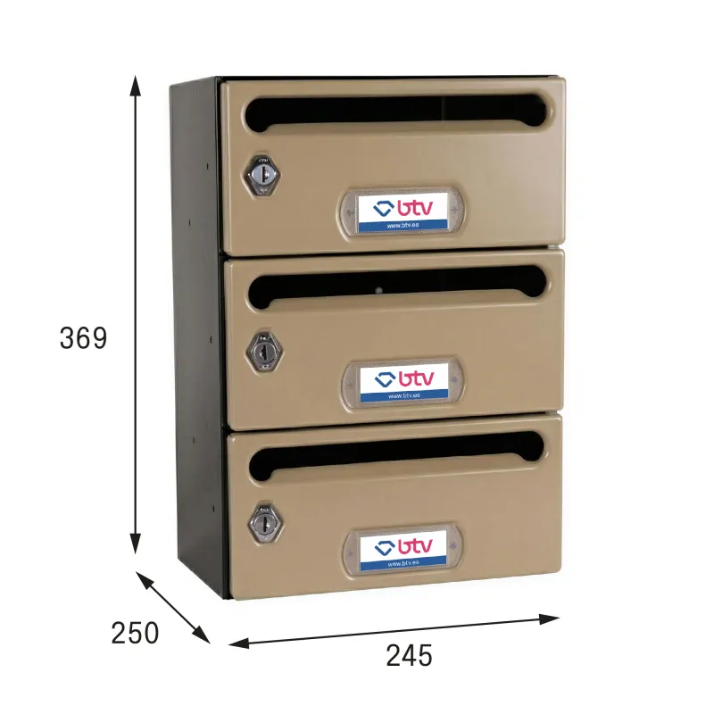 BUZON MERCURIO TRIPLE (3 BUZONES) BEIGE