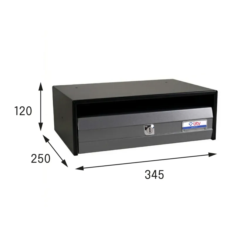 BUZON TROYA 345X250 ANTRACITA