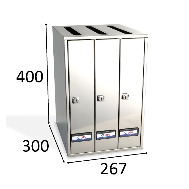 BUZON PRISMA SUPERIOR INOXIDABLE G3 UNICOLOR