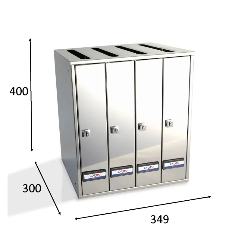 BUZON PRISMA SUPERIOR INOXIDABLE G4 UNICOLOR