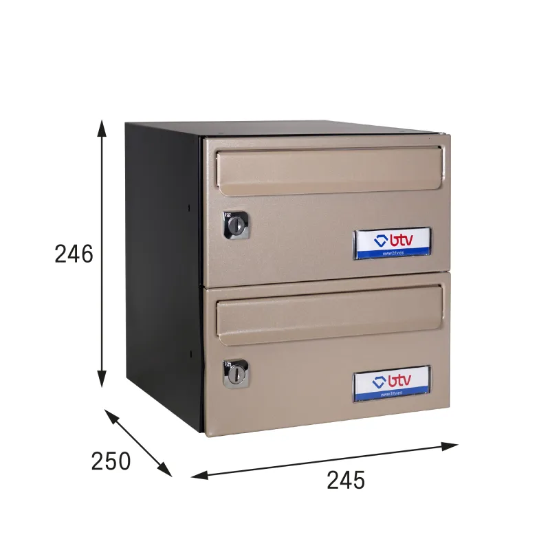 BUZON BARAJAS DOBLE (2 BUZONES) 245x250 ARENA PERLADA