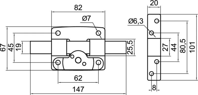 CERROJO STAR CR (BLISTER)