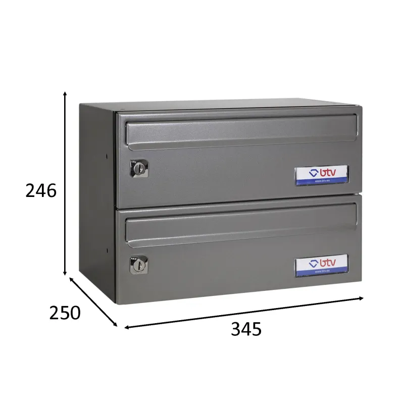 BUZON BARAJAS DOBLE (2 BUZONES) 345x250 GRIS