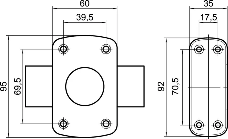 CERROJO TOPAZ DORADO BOX