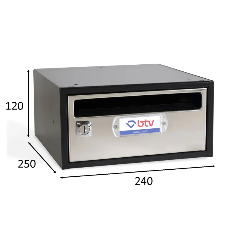 BUZÓN MONCAYO INDIVIDUAL (1 BUZÓN) ACERO INOXIDABLE BRILLO