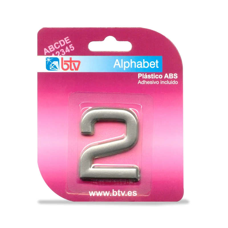 BLISTER NÚMERO ABS PLATA