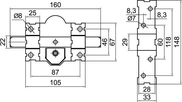 CERROJO CLASSIC 50 CR + CILINDRO 70 (BLISTER)