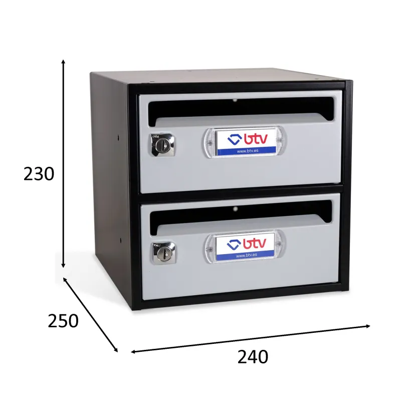 BUZON MONCAYO ACERO INOX Satinado 240x250 G2