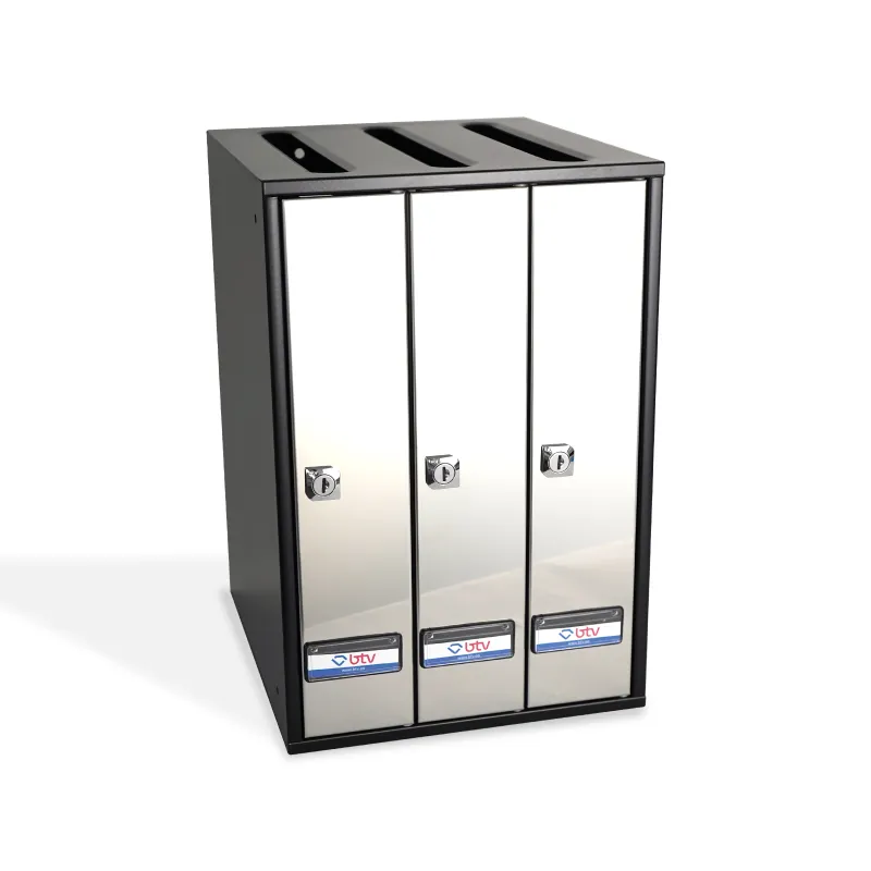 BUZON PRISMA SUPERIOR INOX SATINADO G3