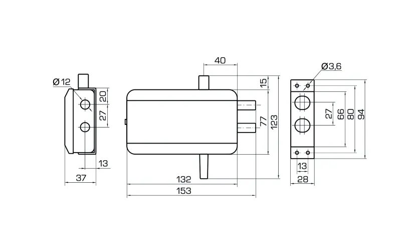 CERRADURA INVISIBLE GUARDIAN CROMADO