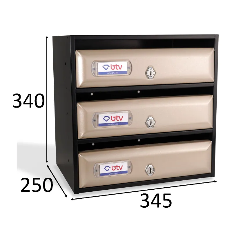 BUZÓN SEVILLA TRIBLE (3 BUZONES) BEIGE