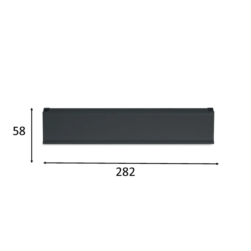 BOCACARTAS DE ALUMINIO ANTRACITA