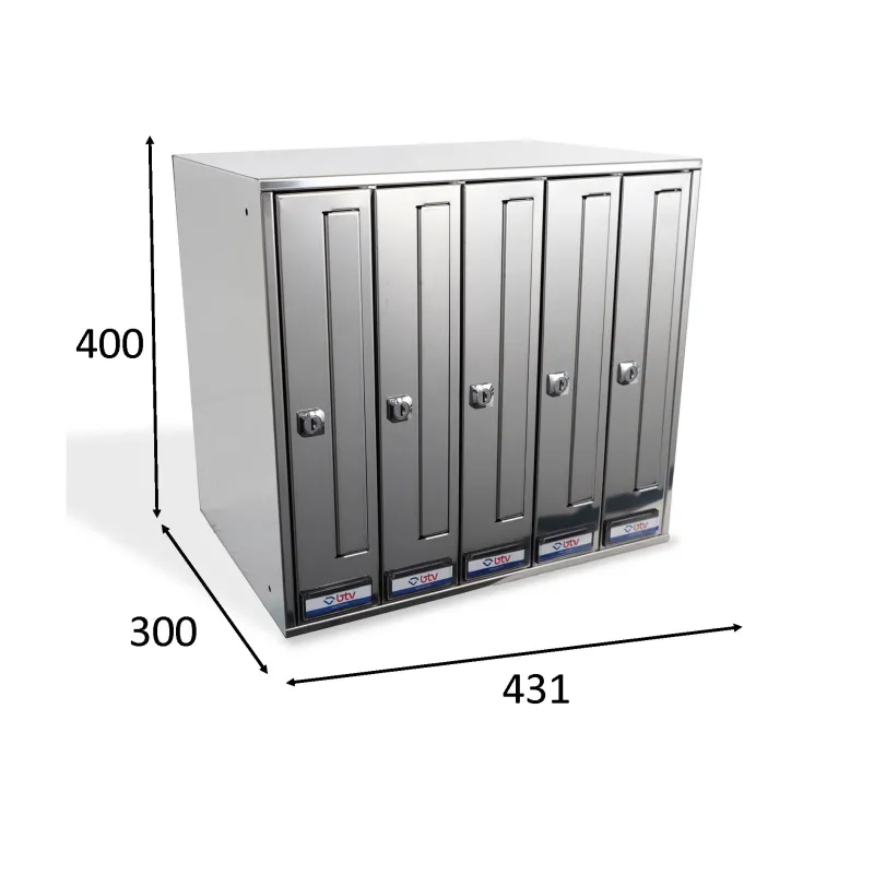 BUZON PRISMA FRONTAL INOXIDABLE G5 UNICOLOR