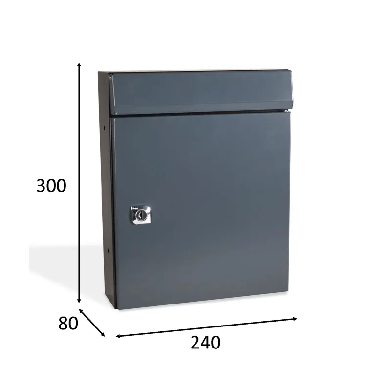 BUZON DUOMO VERTICAL 240X300 Antracita