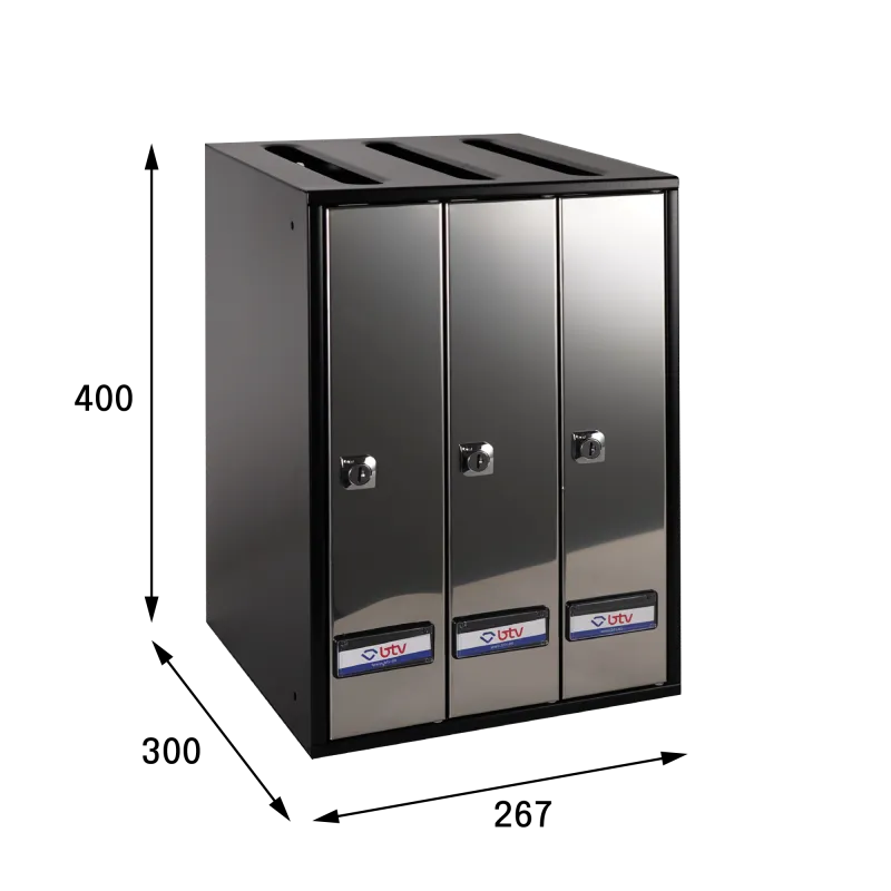 BUZON PRISMA SUPERIOR INOXIDABLE G3