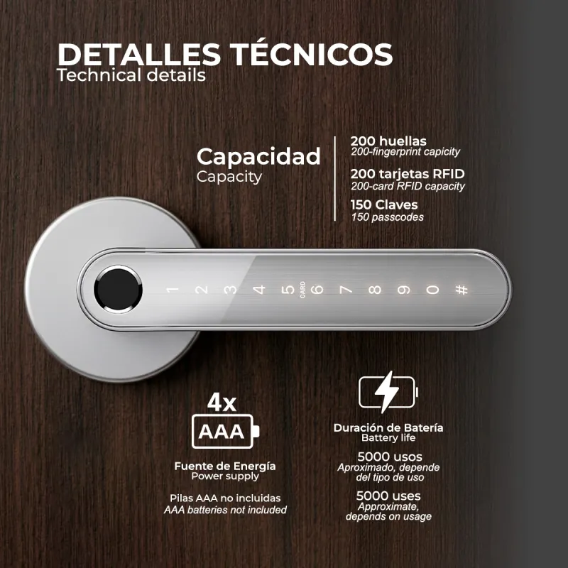 CERRADURA INTELIGENTE ANUBIS BLANCO