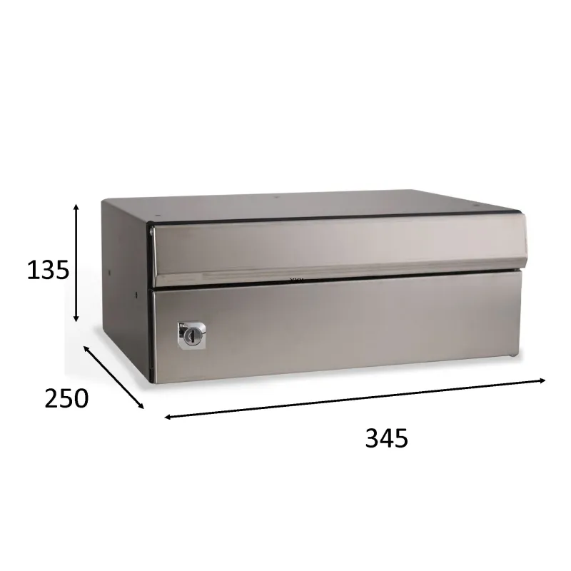 BUZON DUOMO 345X250 INOX SATINADO